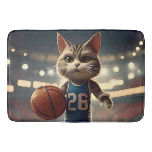 basketbalkat, badmat (Voorkant)