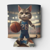 basketbalkat, blikjeskoeler (Achterkant)