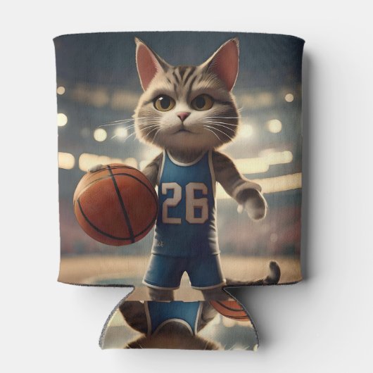 basketbalkat, blikjeskoeler (Achterkant)