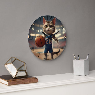 basketbalkat, grote klok