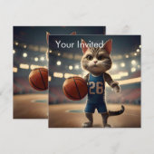 basketbalkat, kaart (Voorkant / Achterkant)
