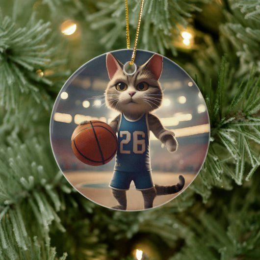 basketbalkat, keramisch ornament (Boom)
