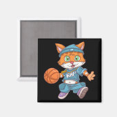 basketbalkat magneet (Voorkant / Achterkant)