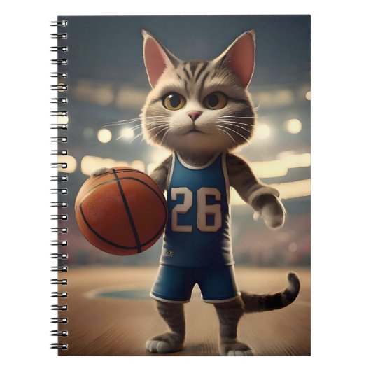 basketbalkat, notitieboek (Voorkant)
