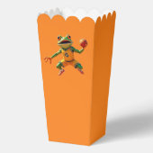 Basketbalkikker oranje popcornboxen bedankdoosjes (Voorkant)