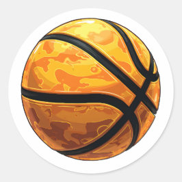 BASKETBALKLASSIEKER RONDE STICKER
