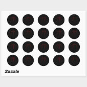 Basketbalkleding - Basketbal 2 Ronde Sticker (Vel)