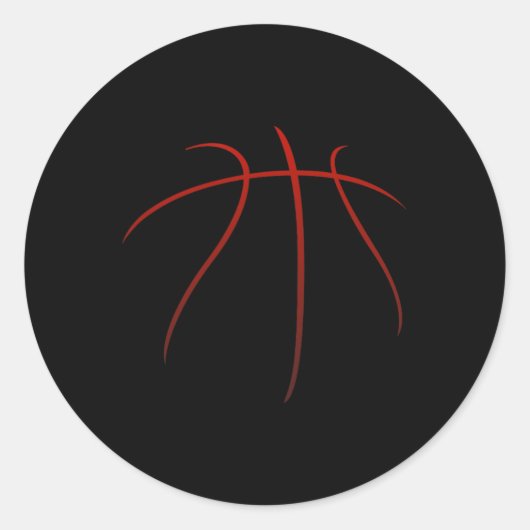 Basketbalkleding - Basketbal 2 Ronde Sticker (Voorkant)