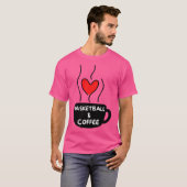 basketbalkoffie t-shirt (Voorkant volledig)