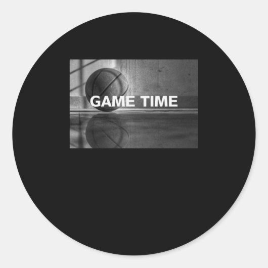 Basketball3 Ronde Sticker (Voorkant)