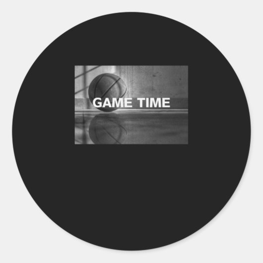 Basketball3 Ronde Sticker (Voorkant)