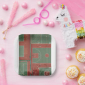 Basketball 110 papieren bordje (Feest)