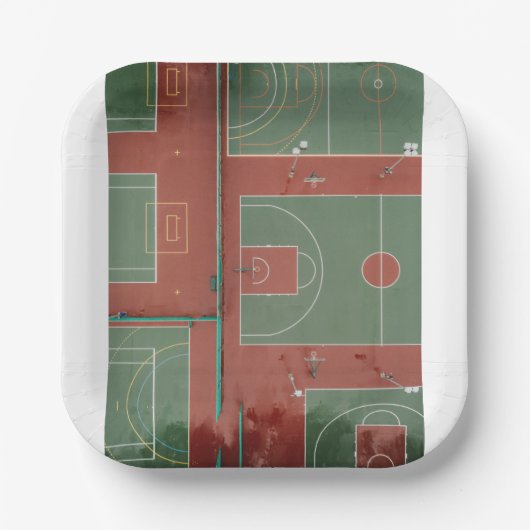 Basketball 110 papieren bordje (Voorkant)