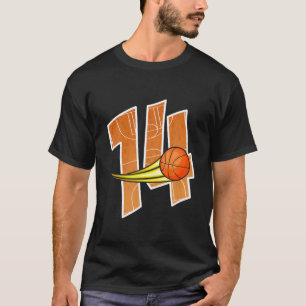 Basketball 14e verjaardag - ik ben 14 - Kinderbus T-shirt