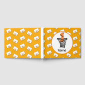 Basketball 1st Birthday met nummer in mini-hoepel Gastenboek (Volledig)