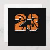 Basketball 23e verjaardag Celebration Sports Gift Kaart (Voorkant / Achterkant)