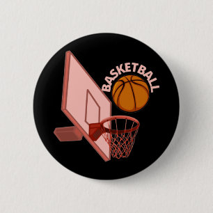 Basketball 2 ronde button 5,7 cm
