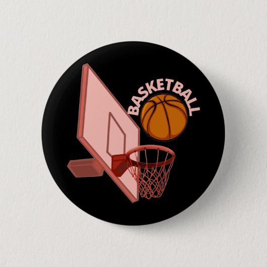 Basketball 2 ronde button 5,7 cm (Voorkant)
