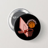 Basketball 2 ronde button 5,7 cm (Voorkant /achterkant)