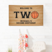 Basketball 2e verjaardag spandoek (Insitu)