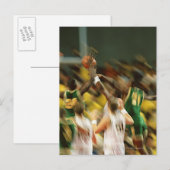 Basketball 3 briefkaart (Voorkant / Achterkant)