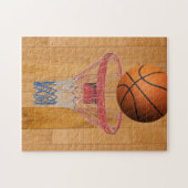 Basketball - 3D-effect Legpuzzel (Horizontaal)