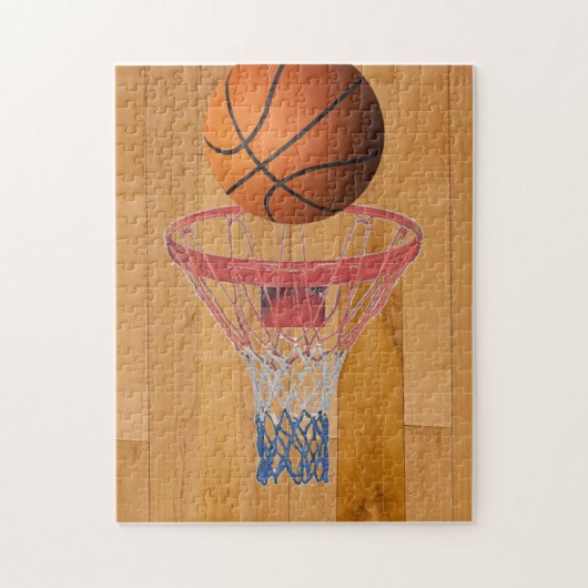 Basketball - 3D-effect Legpuzzel (Verticaal)