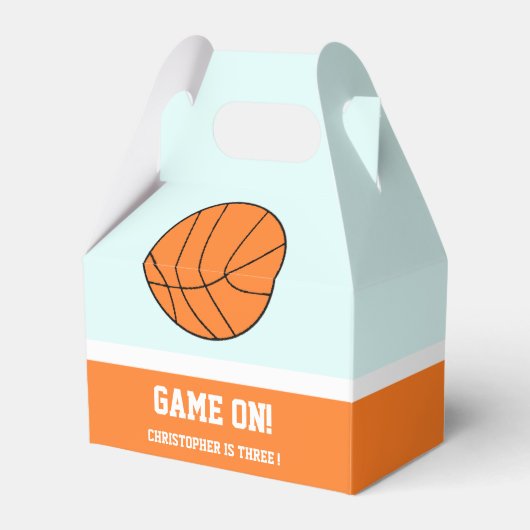 Basketball 3rd Birthday Bedankdoosjes (Voorkant Zijde)