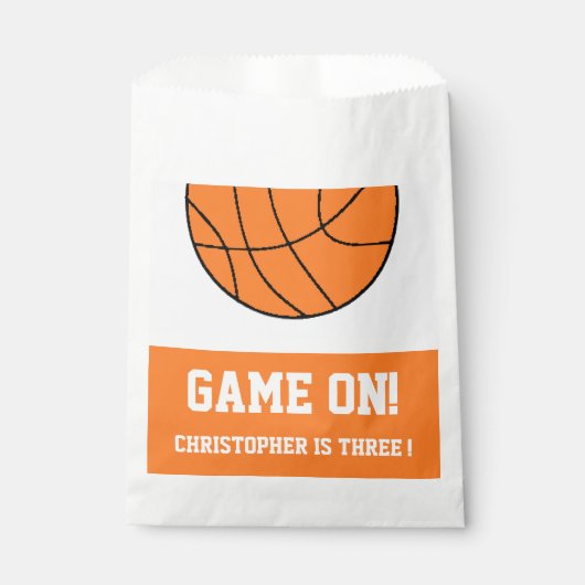 Basketball 3rd Birthday Bedankzakje (Voorkant)