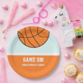 Basketball 3rd Birthday Papieren Bordje (Feest)