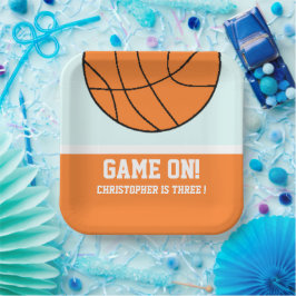 Basketball 3rd Birthday Papieren Bordje