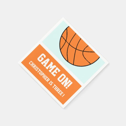 Basketball 3rd Birthday Servet (Hoek)