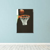 Basketball 5 canvas afdruk (Insitu (Houten vloer))