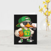 Basketball 67 Six Seven Funny Basketball Meme Drip Kaart (Gele Bloem)