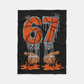 Basketball 67 Six Seven Funny Gen Alpha Meme Drip  Fleece Deken (Voorkant)