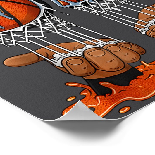 Basketball 67 Six Seven Funny Gen Alpha Meme Drip  Poster (Hoek)