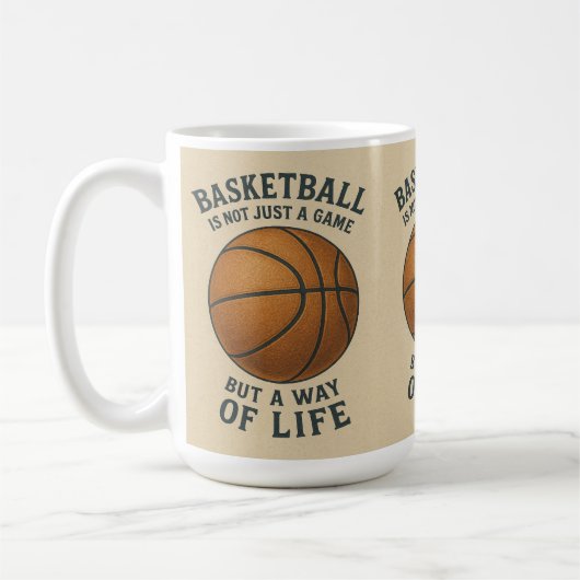 Basketball, a way of life! koffiemok (Links)