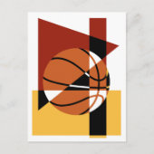 Basketball Abstract Briefkaart (Voorkant)