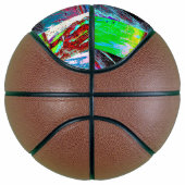 Basketball – Abstract Grid Basketbal (Rechts)