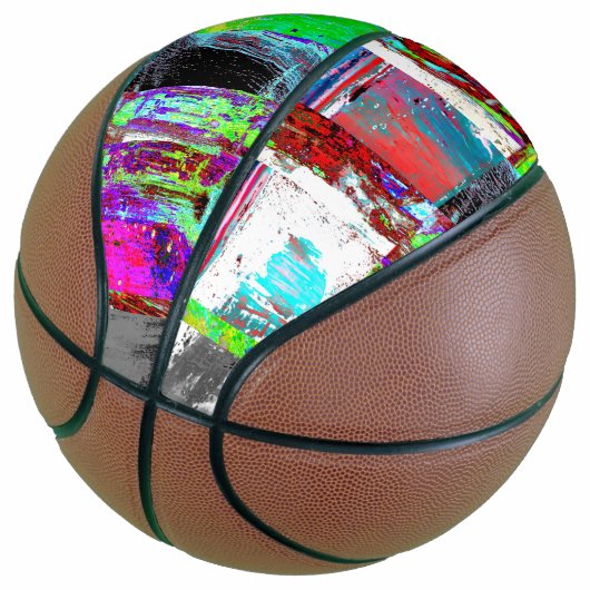 Basketball – Abstract Grid Basketbal (Schuin)