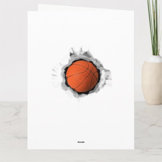 Basketball Afstuderen Card Kaart (Achterkant)