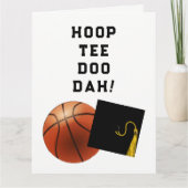Basketball Afstuderen Card Kaart (Voorkant)
