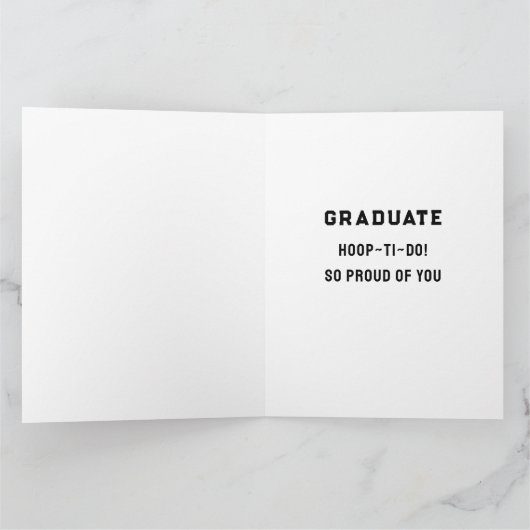 Basketball Afstuderen Card Kaart (Binnen)