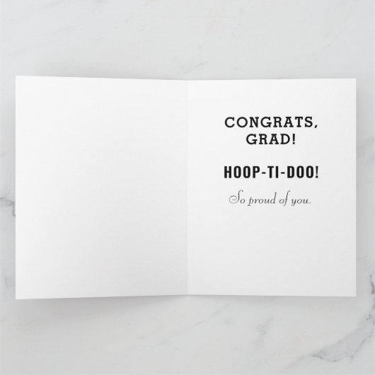 Basketball-Afstuderen-congraten Kaart (Binnen)