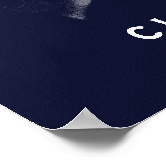 Basketball-Afstuderen-congraten Poster (Hoek)