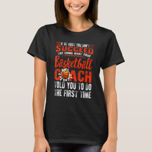 Basketball als je er niet in slaagt te doen wat je t-shirt