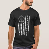 Basketball American Flag T-shirt (Voorkant)