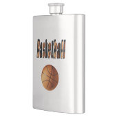 Basketball and Basketball Name, Classic Hip Flask Flacon (Links)