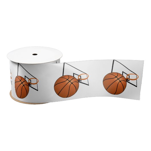 Basketball and Hoop Satijnen Lint (Spoel)