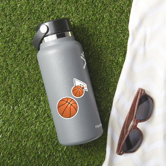 Basketball and Hoop Sticker (HydroFlask Insitu)